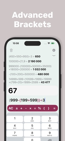 Clear Calc – Native Calculator screenshot