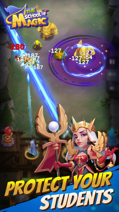 Idle Fantasy Magic School:TD Screenshot