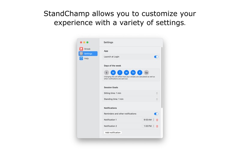 StandChamp screenshot