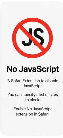 No JavaScript: Safari Blocker Screenshot 1 of 3