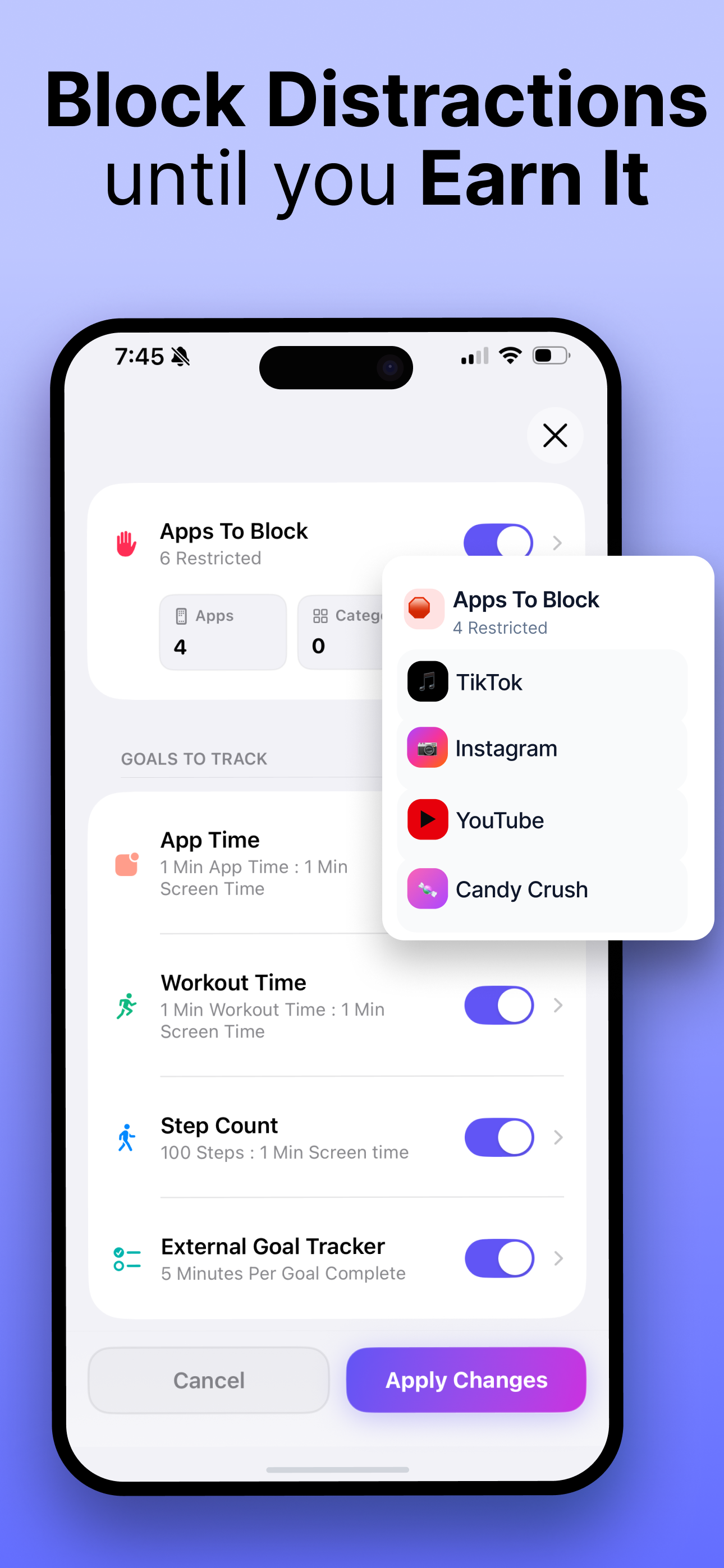 Achieve! Earn Your Screen Time