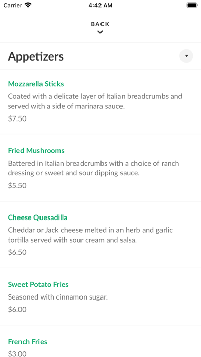 Dine On The Go - Jacksonville iPhone screenshot 3 - Food & Drink app