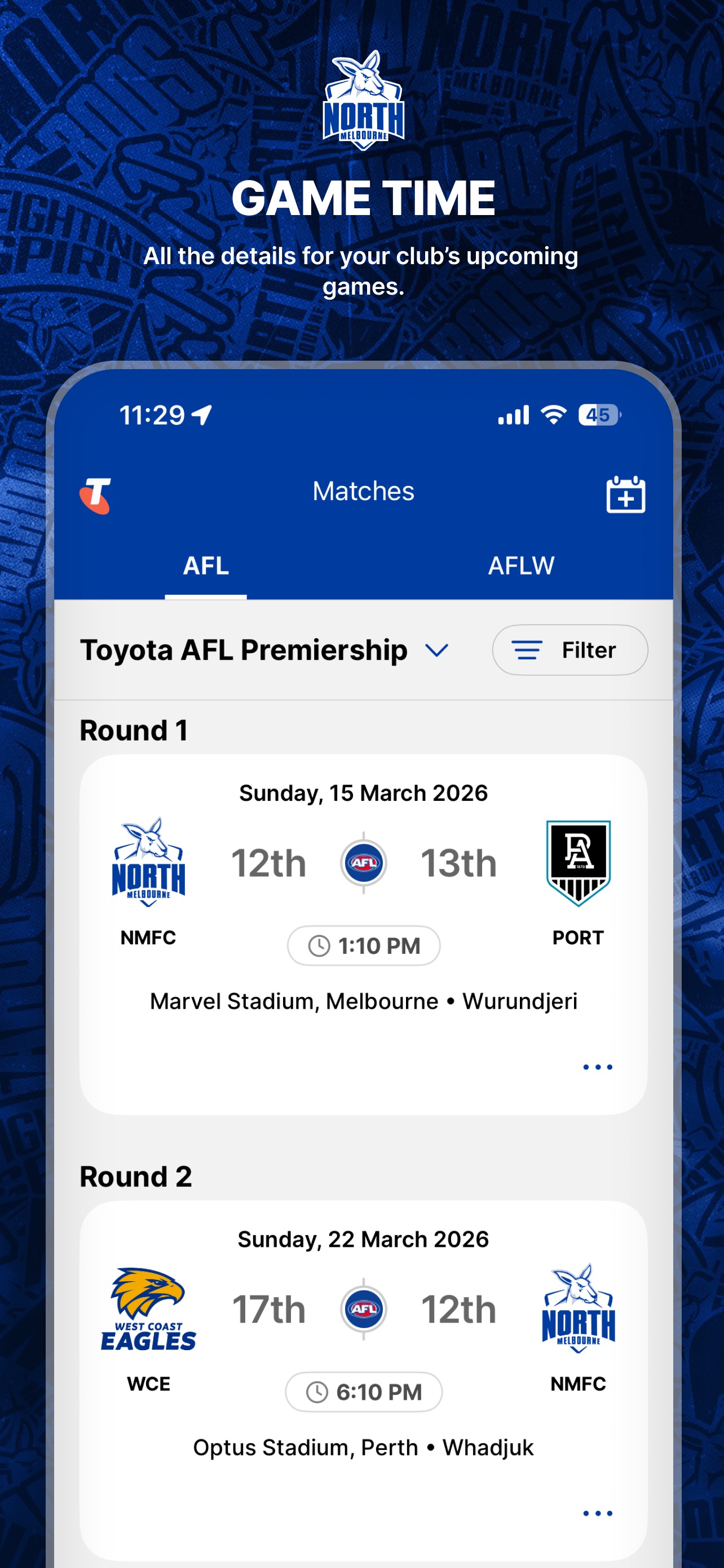 Screenshot 4 of North Melbourne Official App