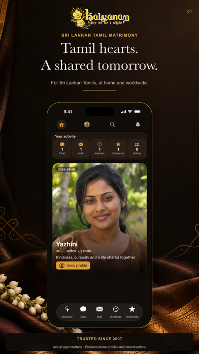 Kalyanam - Tamil Matrimony app screenshot