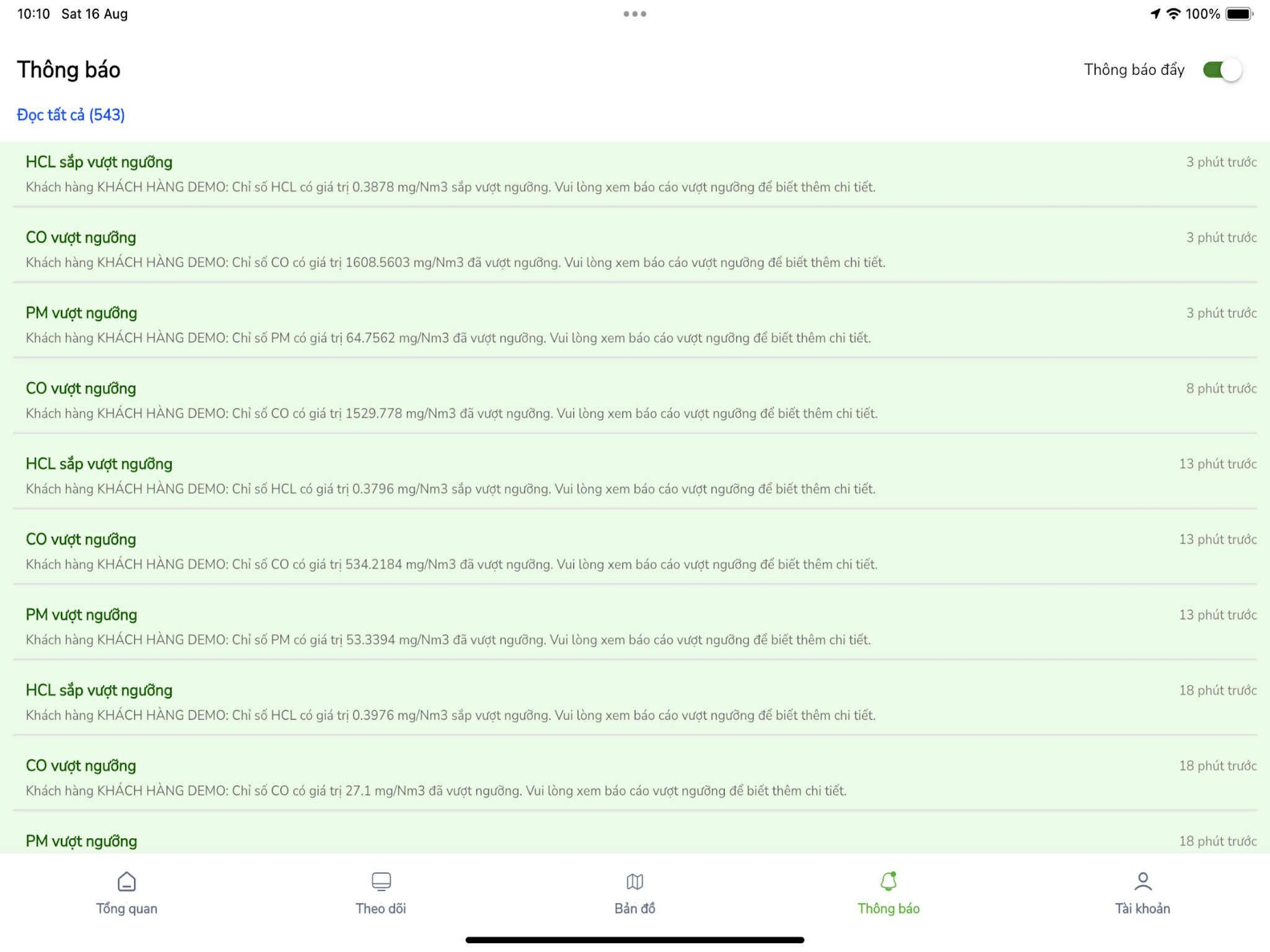 Quan Trắc Online screenshot 10