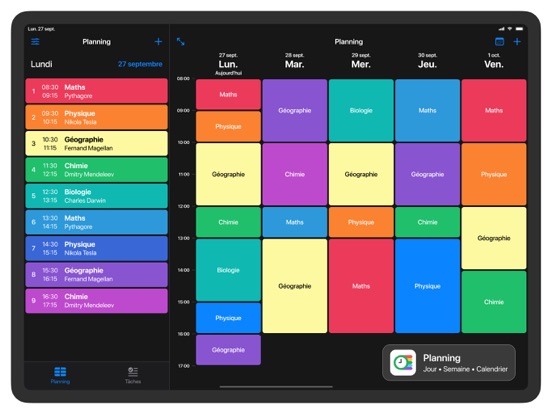 Screenshot #4 pour Emploi du Temps et Agenda