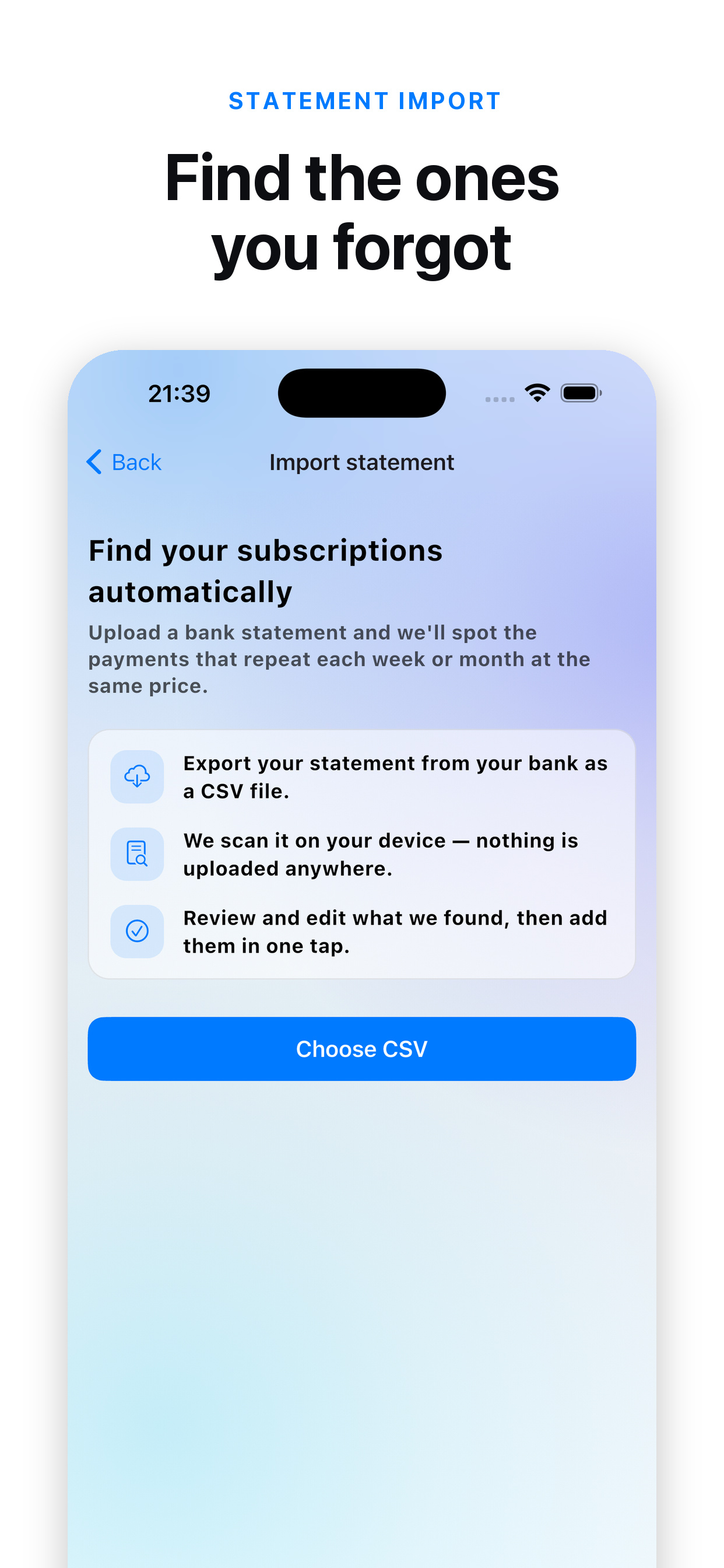 Subscriptions Manager screenshot 6