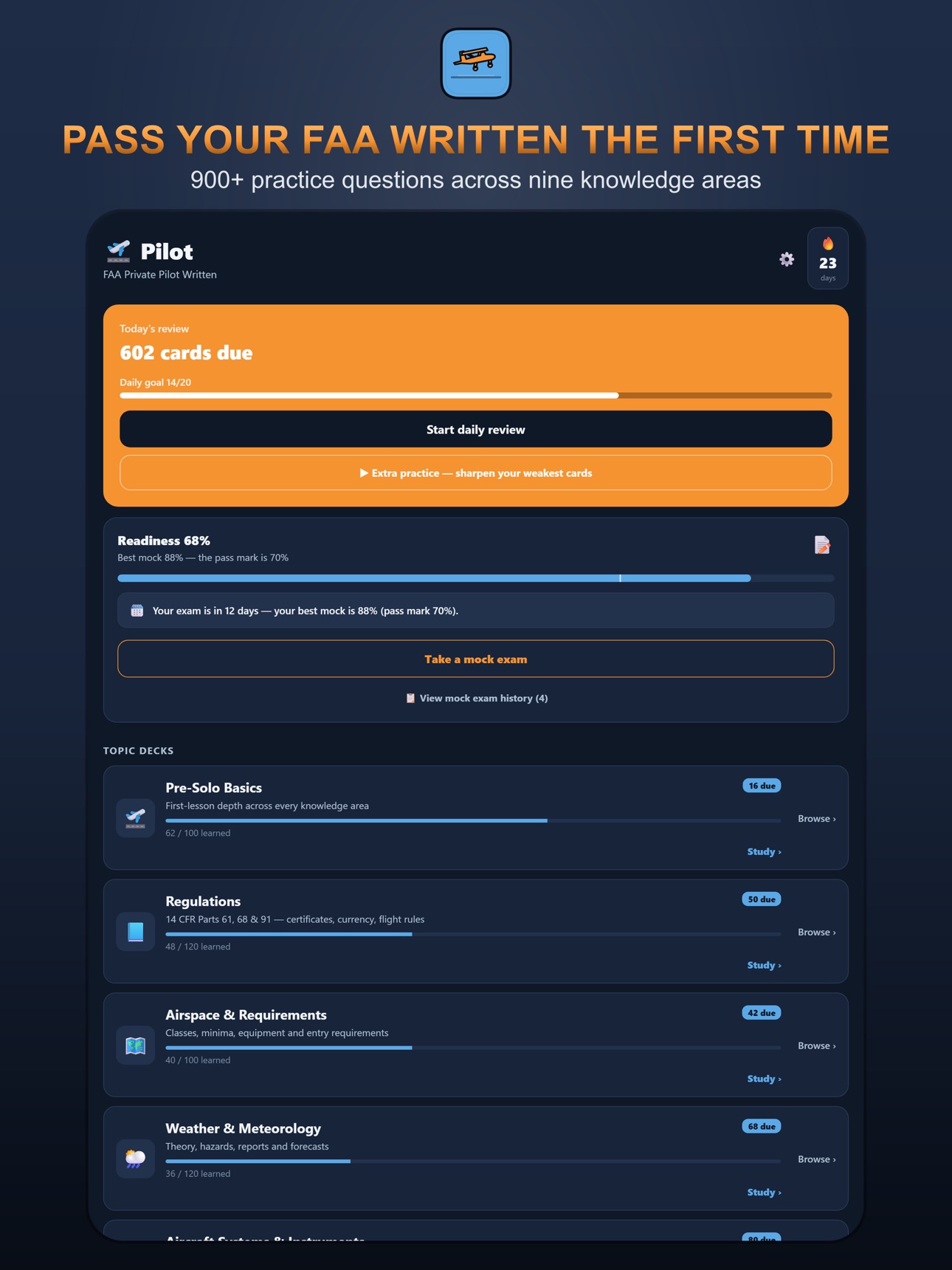 Screenshot 9 of Private Pilot Test Prep: FAA