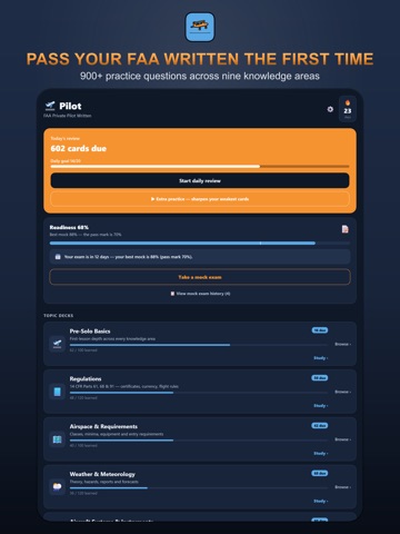 Private Pilot Test Prep: FAA iPad screenshot