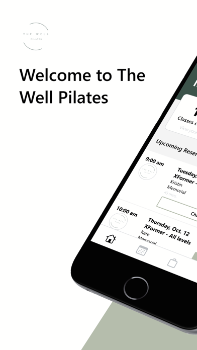 The Well Pilates iPhone screenshot 1 - Health & Fitness app