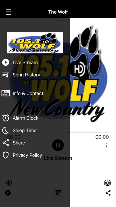 105.1 The Wolf iPhone screenshot 2 - Entertainment app