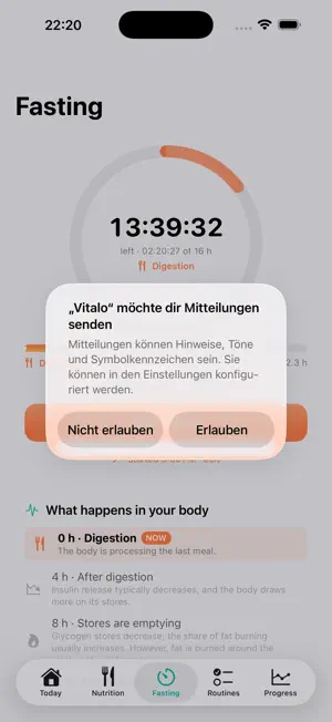 Vitalo: Calorie & Fasting screenshot 4