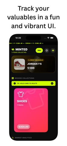 Minted: Collection Tracker iPhone screenshot