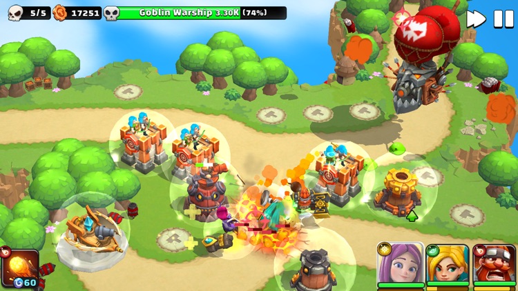 Wild Sky TD:Tower Defense Coop screenshot-0