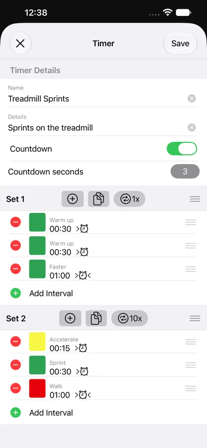 Capture d'écran 5 sur 6 de Intervals Timer
