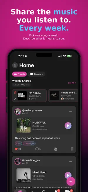 Tunesday: Share Music Weekly screenshot 1
