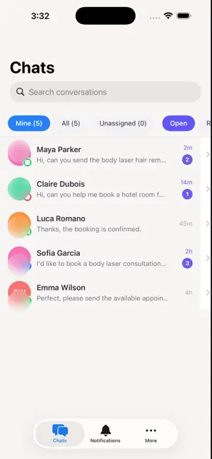 HueChat screenshot 2