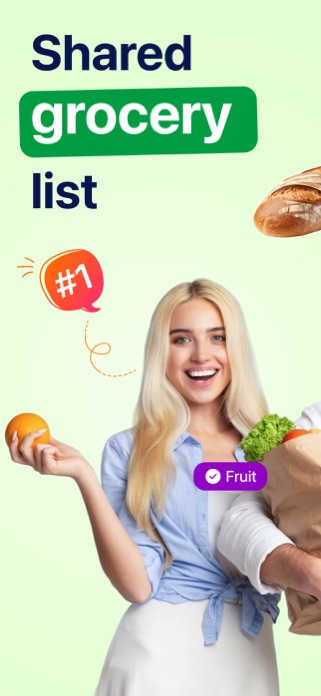 Shared Grocery List - ListX Screenshot 1 of 8