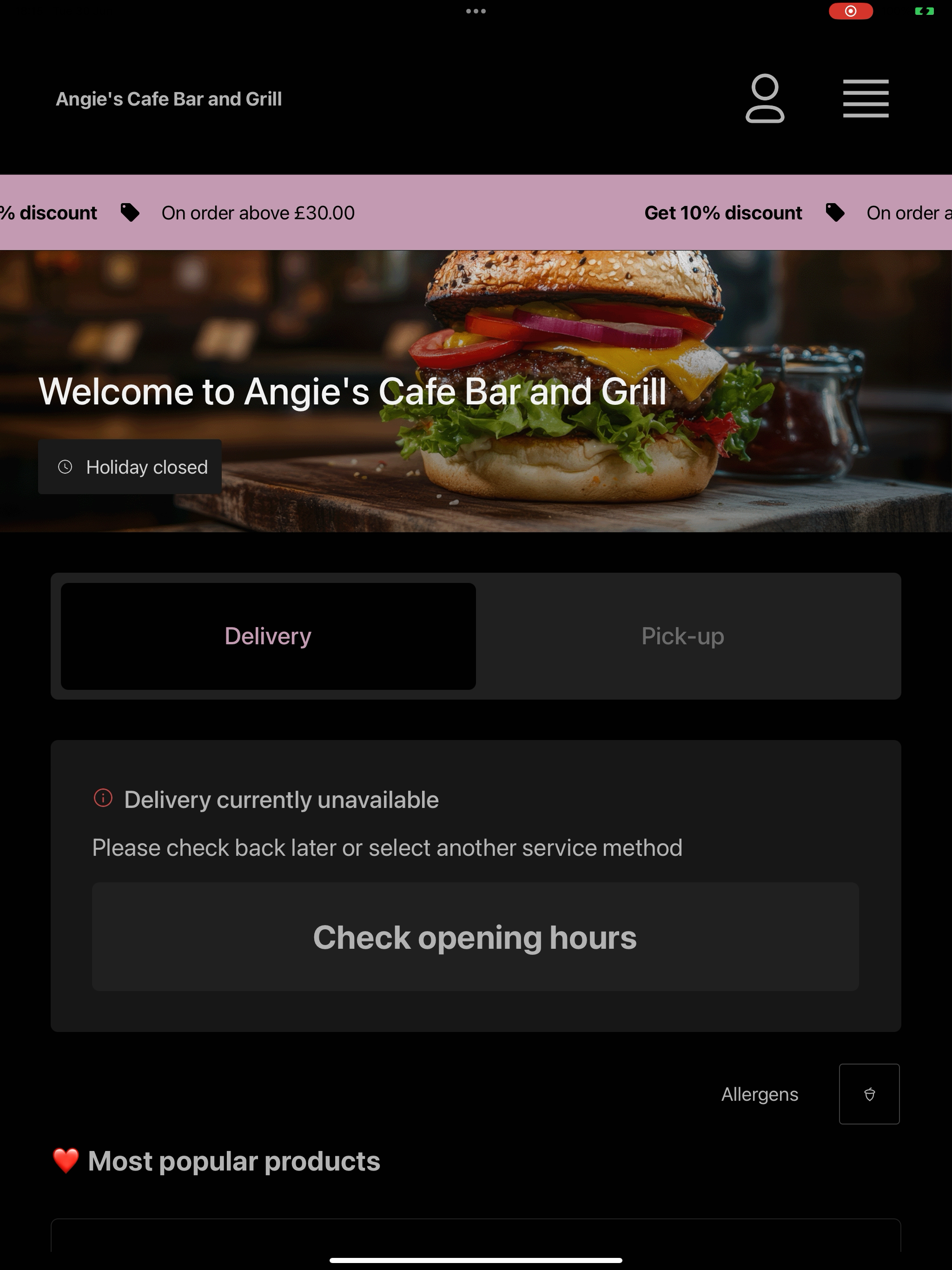 Angie's Cafe Bar and Grill