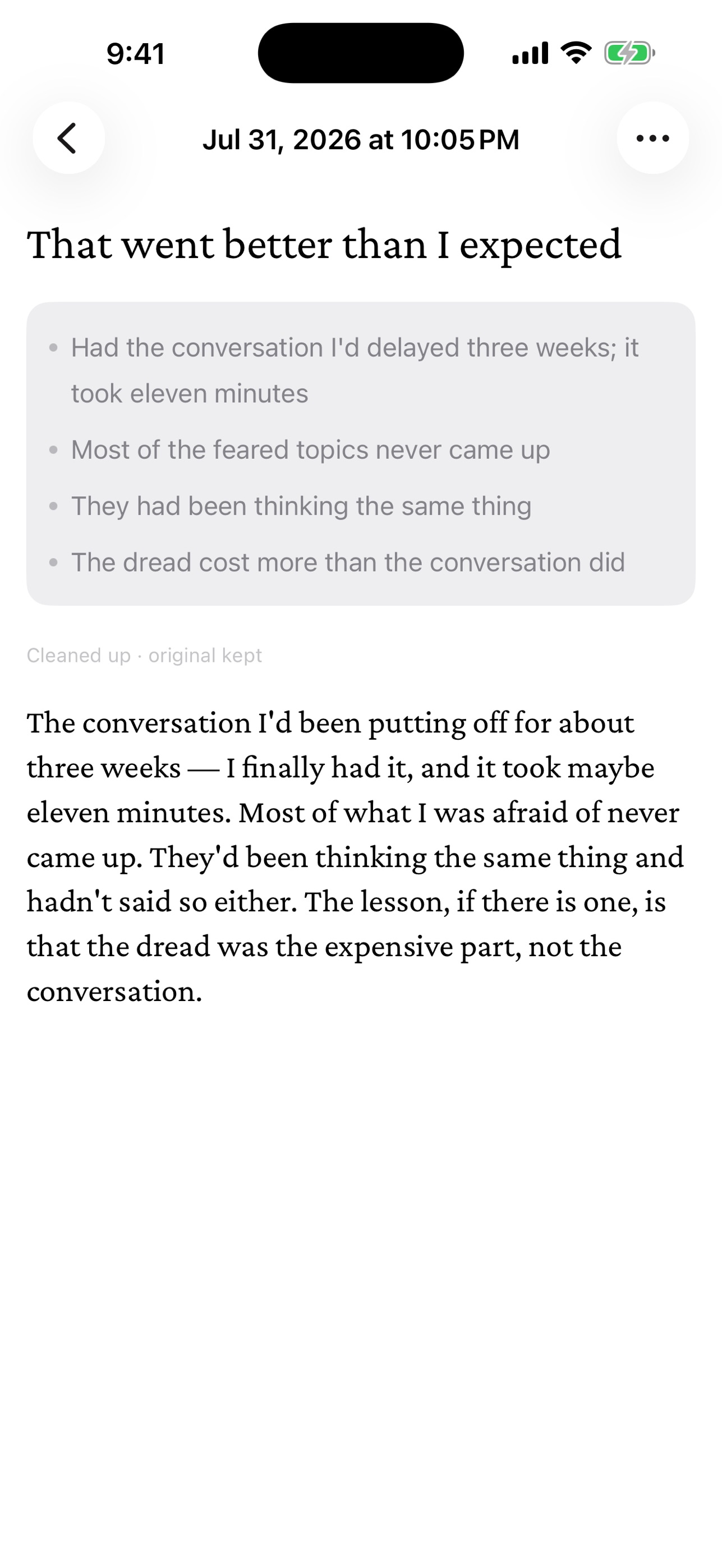 Screenshot 5 of Unwind: Voice Journal