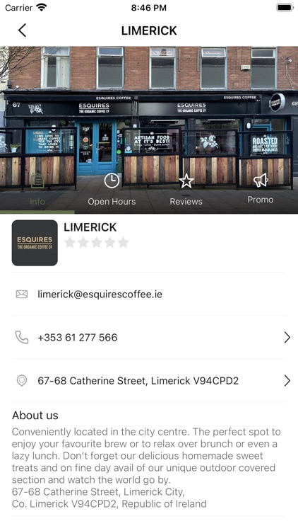 Esquires Coffee IE screenshot-5