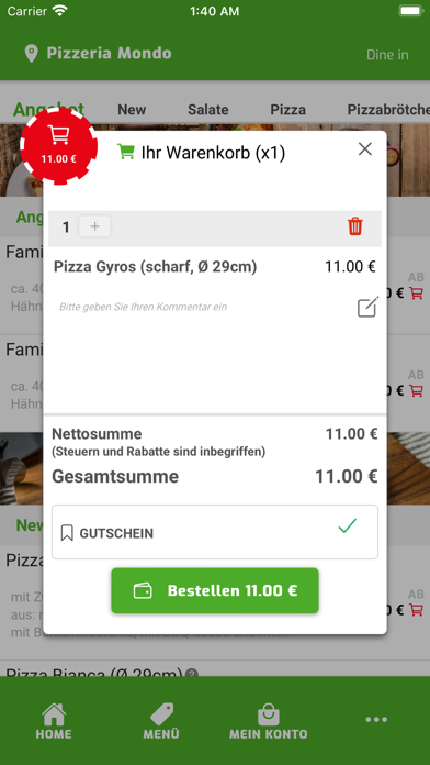 Pizzeria Mondo Aldenhoven Screenshot