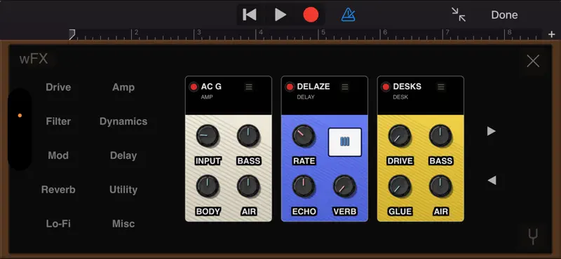 wFX: AUv3 Multi-FX screenshot 4 of 4