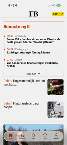 Fryksdalsbygden Nyheter screenshot