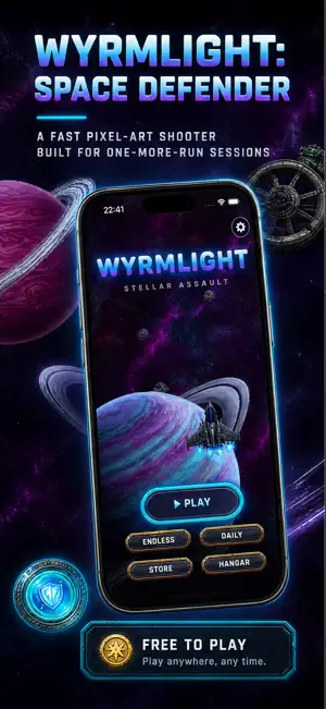 Wyrmlight: Space Defender screenshot 1