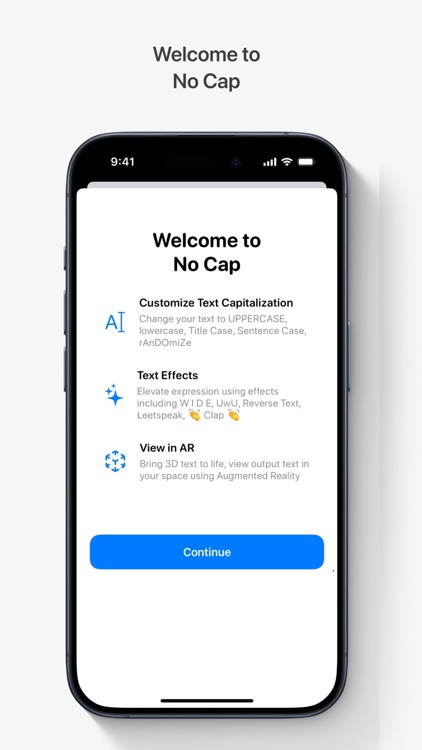 No Cap: Text Editor
