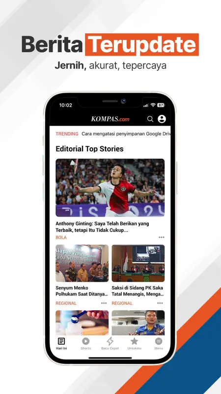 KOMPAS.com: Berita Terpercaya screenshot 1 of 6
