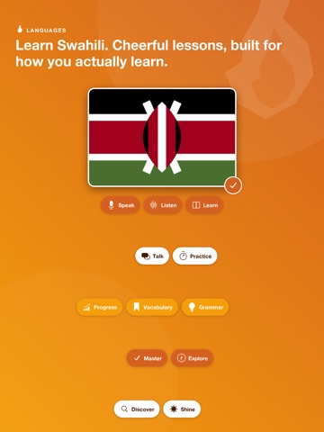 Learn Swahili - BrightLingo iPad screenshot