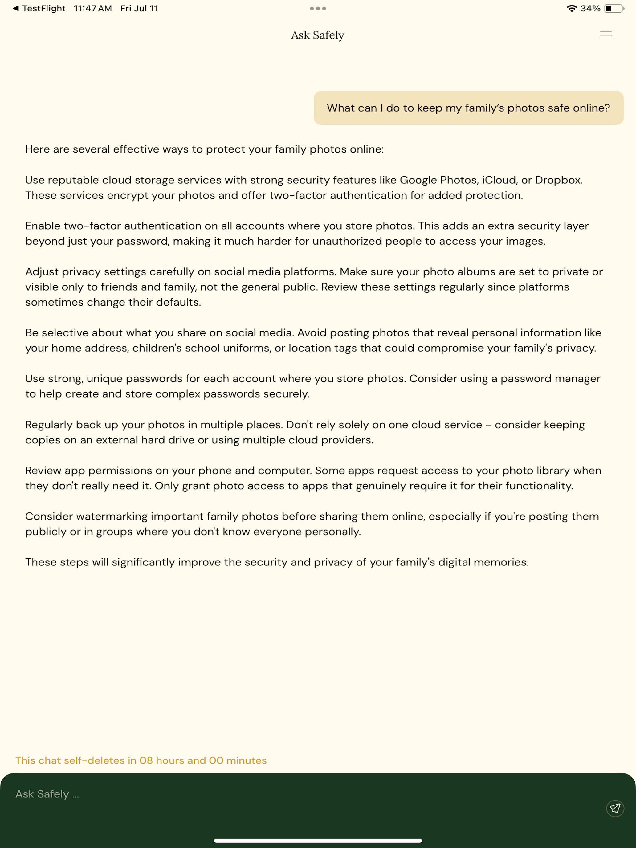 Ask Safely: Private AI Chat screenshot 12