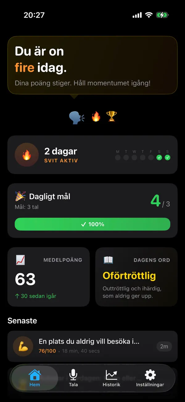 Screenshot #1 pour Blah Speech Trainer