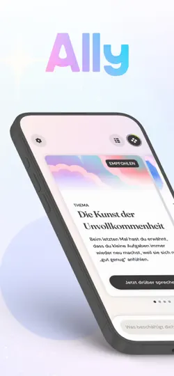 Screenshot von Ally: Stress & Wellbeing Coach auf dem iPhone 1