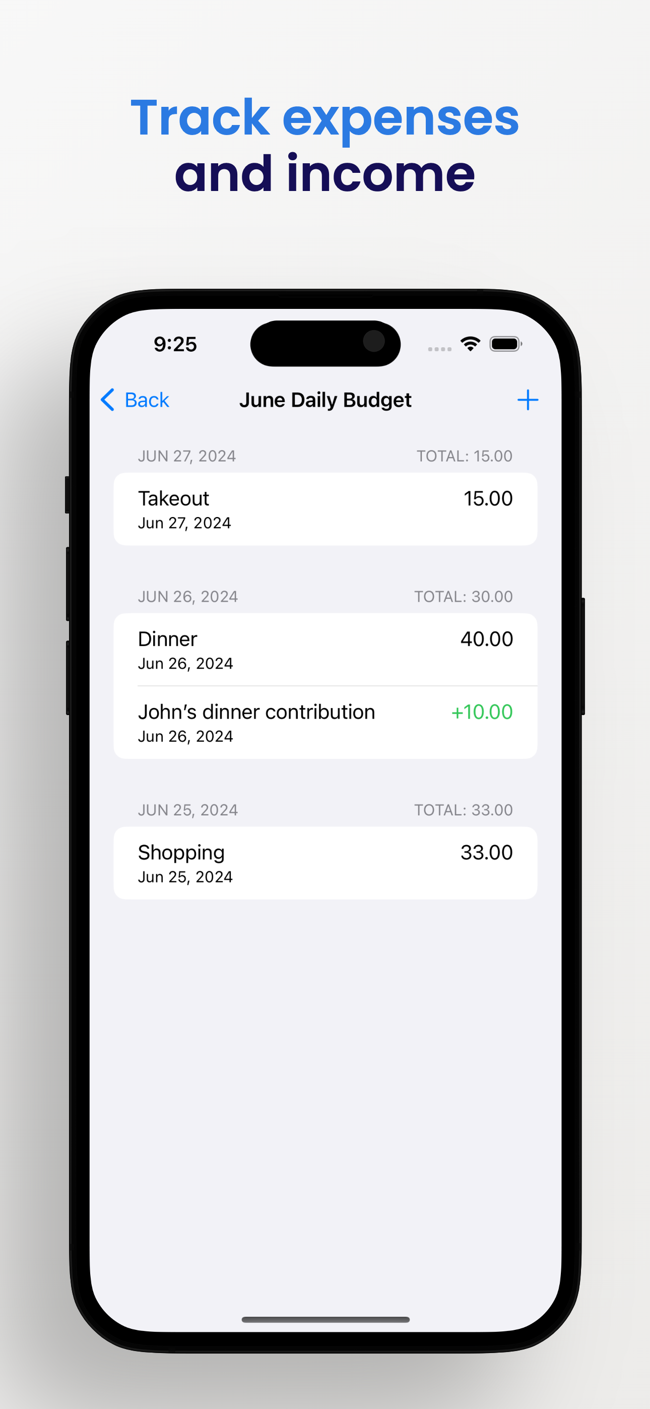 Daily Budget