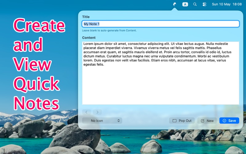 Screenshot #3 pour Shortcuts in Menu Bar