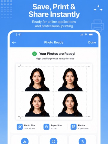 Print Photos Maker - PerfectID iPad screenshot
