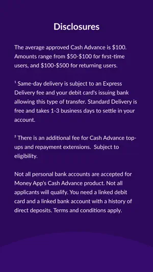 Money App - Cash Advance screenshot 7