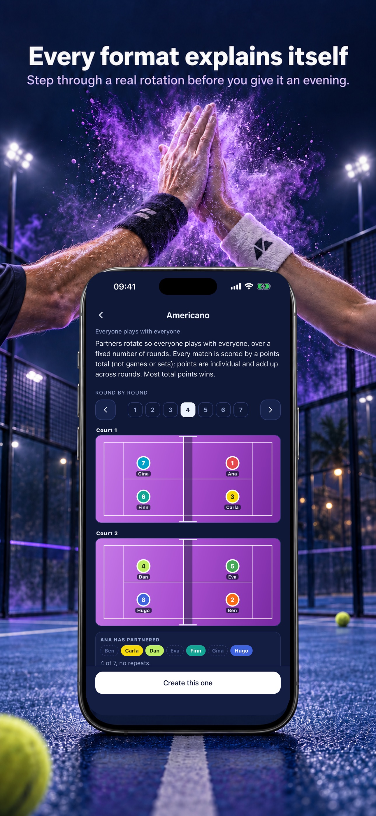 Screenshot 1 of Amerigo Padel Tournaments