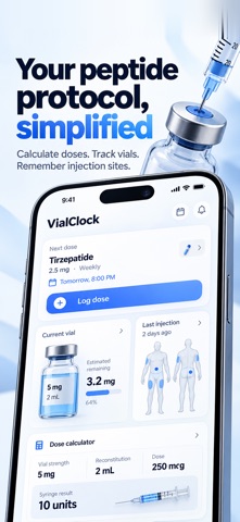 Peptide Tracker: VialClock Screenshot 1 of 7