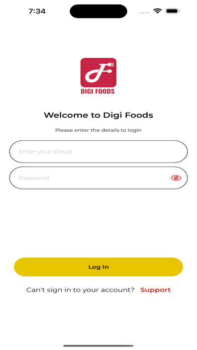 Digi Foods Partner Screenshot