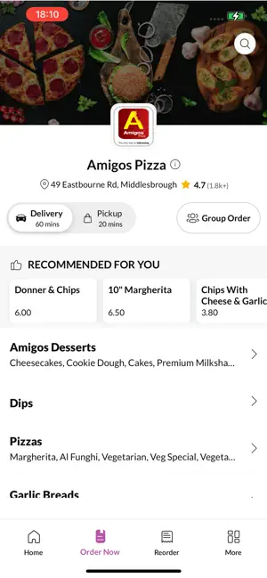 Amigos Pizza. screenshot 2