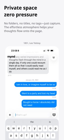 mynd - Chat-Style Journal Screenshot 2 of 6