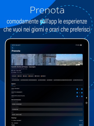PastPuglia iPad screenshot