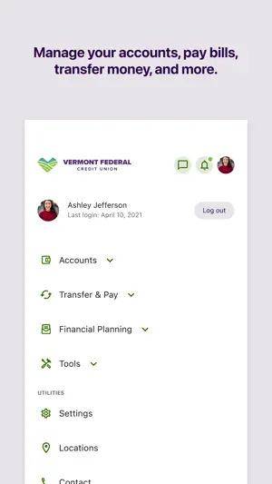 Vermont Fed CU Mobile Banking screenshot 3