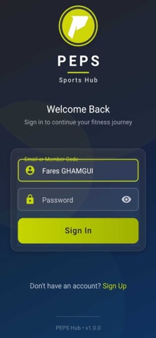 PEPS Sports Hub screenshot