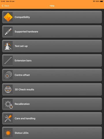 CARTO Ballbar Connect iPad screenshot