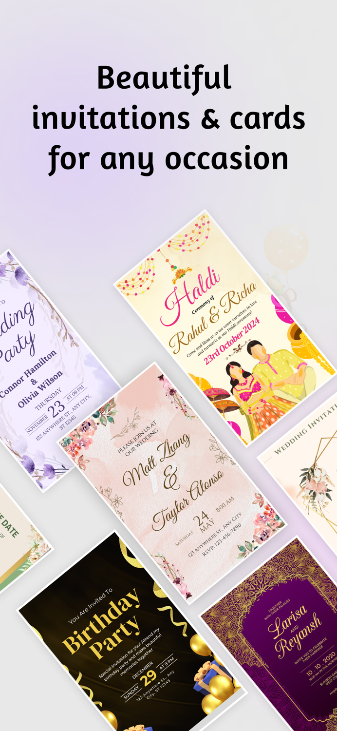 Invitation Card  Design Maker