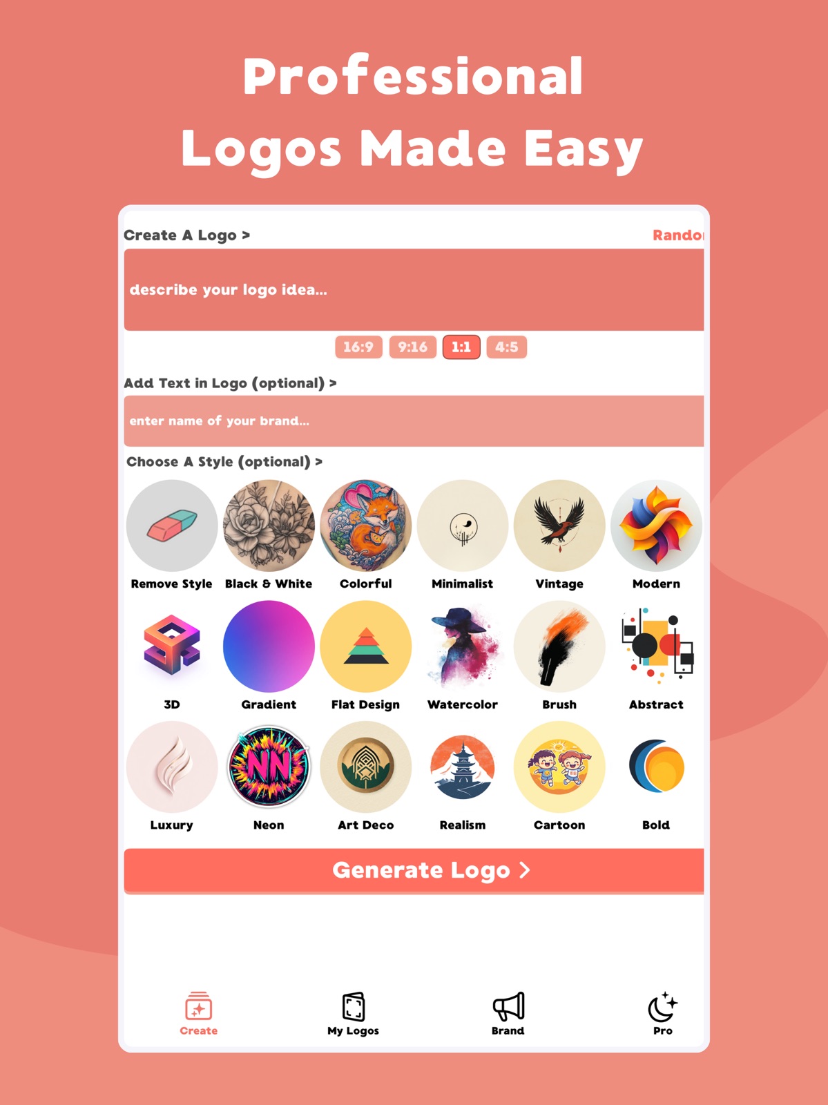Logify: AI Logo Maker & Design ipad screenshot 3